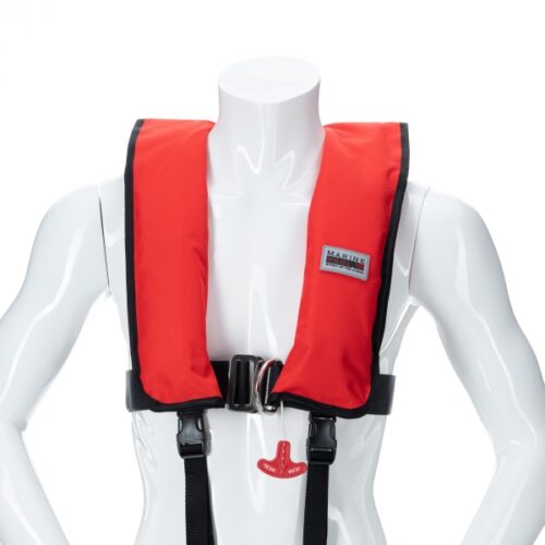 Schwimmweste von Marinepool | Automatik-Rettungsweste ISO Professional Harness 300N HR (Alpha Red)